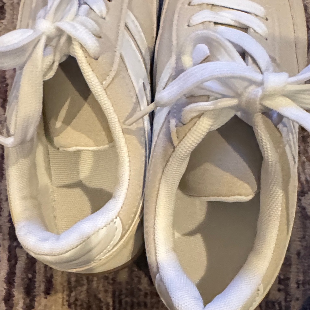 Beige and White Casual Sneakers - Picture 3 of 3